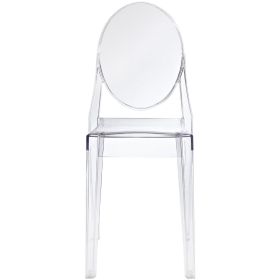 DiningStackable Clear Acrylic Dining Chair for Indoor or Outdoor Use