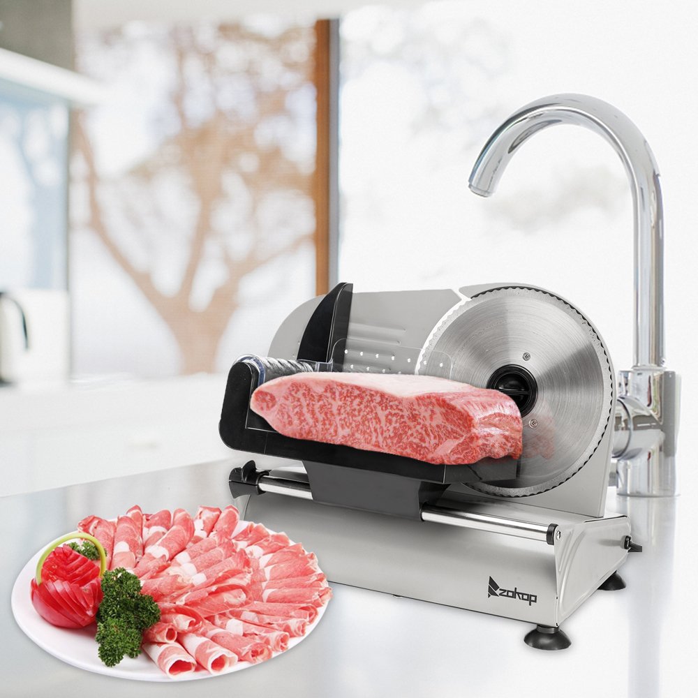 SL526 110V 150W 7.5-inch Semi-automatic Belt Driven Household Slicer SL526 110V 150W 7.5-inch Semi-automatic Belt Driven Household Slicer
