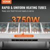 VEVOR 5-Pan Commercial Food Warmer, 5 x 20.6QT Electric Steam Table, 3750W Professional Buffet Catering Food Warmer with 4 Wheels (2 Lockable)
