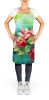 NEW Arkansas Apple Blossom in Watercolor Apron Cooking Kitchen Server Baking Crafts Gardening for Adult Women Men, Unisex, Large, Multicolor