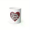 1pc | Spread Love Mug - Positive Vibes - Color Morphing Cup with Live Laugh Love 11oz
