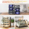 Pot and pan organizer, Pot Lid Holders & Pan Rack, Multiple DIY methods 8 tier pot racks