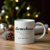 Grandma Thank you for being such an Important Piece of my life | Charming White 11oz Ceramic Mug. Boasts a classic