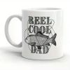 1pc Fishing Mug, Humorous Fishing Mugs, Fishing Coffee Cup, Reel Cool Dad, Fathers Day Gifts, Fishing Gifts, Fishing