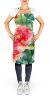 Alabama Camellia in Watercolor Apron Cooking Kitchen Server Baking Crafts Gardening for Adult Women Men, Unisex, Large, Multicolor