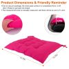 4Pcs Chair Cushion Pads Pillow Soft Tie On Square Sitting Mats For Home Office Car Sitting Travel(Standard)